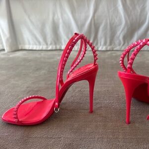 Unworn Christian Louboutin Sandal - Neon Pink